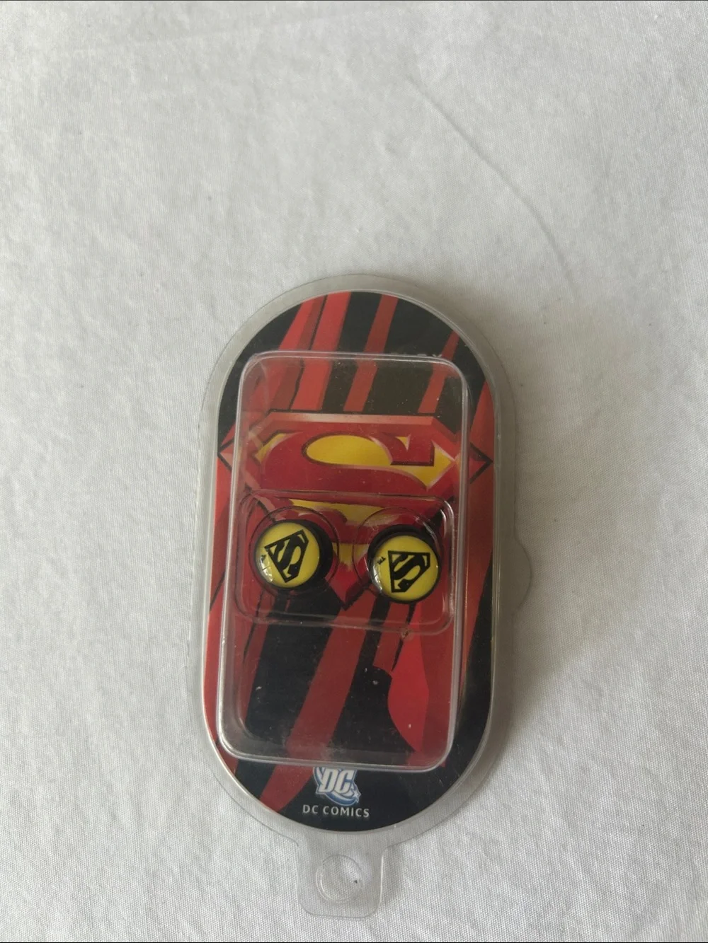 DC Comics Superman Yellow & Black Logo body jewelry ear guages
